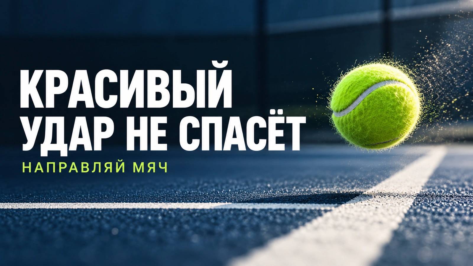 Техника удара в теннисе: почему важно сначала выбрать направление