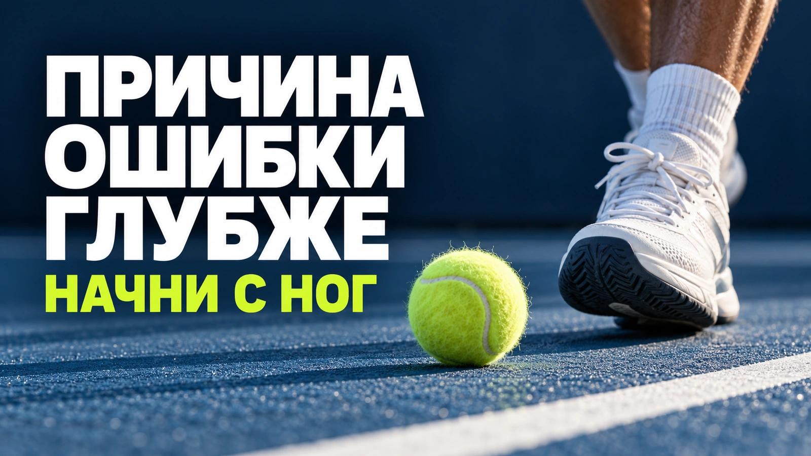 Причина ошибки в теннисе может быть глубже, чем кажется